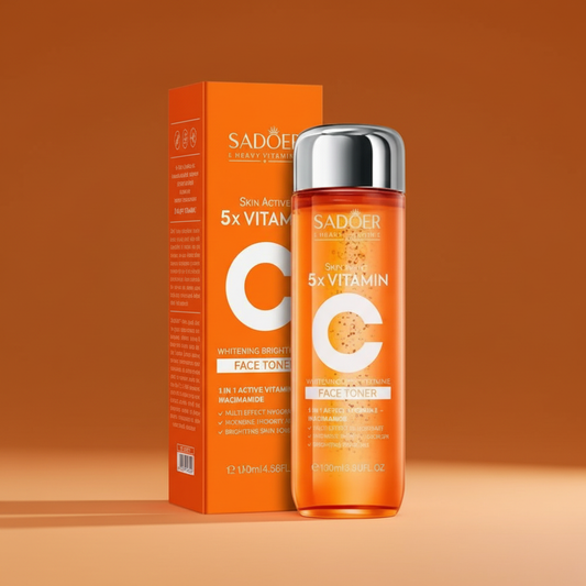 Loción Facial Blanqueadora e Iluminadora 5 en 1 con Vitamina C+ Activa – 100 ml | SADOER