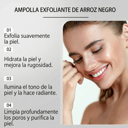 Ampolla Exfoliante de Arroz Negro 100ML – Renovación y Luminosidad Natural