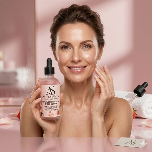 Serum Corporal Anti‑Estrías Ácido Hialurónico y Fresas Kiss Beauty 100 ml – Suavidad, Elasticidad y Fragancia Dulce 🍓